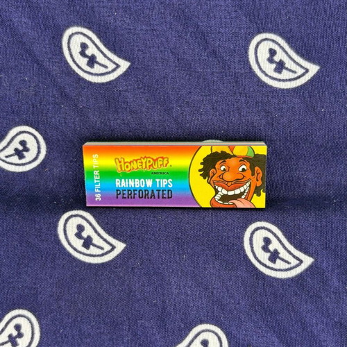 Honeypuff Rainbow Paper Tips pack of 36, new