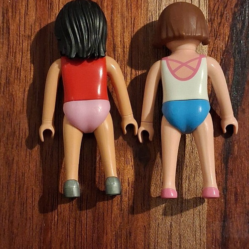 Playmobil figures 2 pack like new, swimsuits 2013