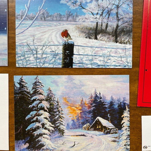 Christmas cards new, pack of 8 from mouth and foot painting group