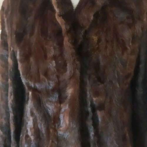 Fur jacket brown like new, size M, by Furs Kapralos