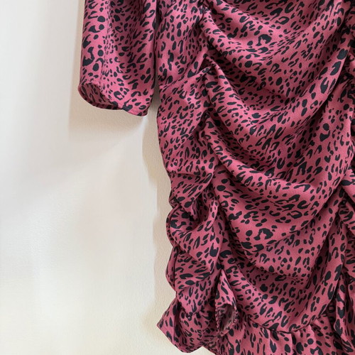 Zara mini dress draped viscose medium size like new