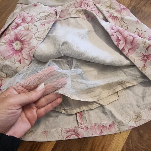 Mandarino dress like new, beige and pink, 98 cm