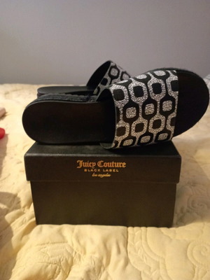 Women's sandals used, size 38, black, double-soled, leather