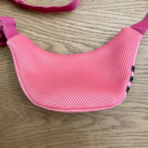 Adidas Original banana bag used, pink satin