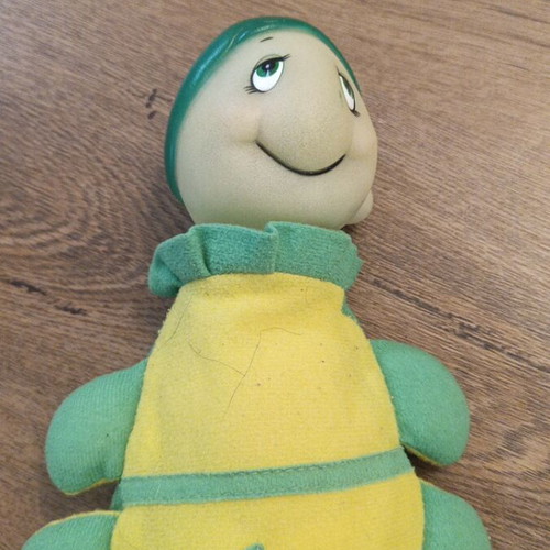 Vintage turtle toy used with glowing head
