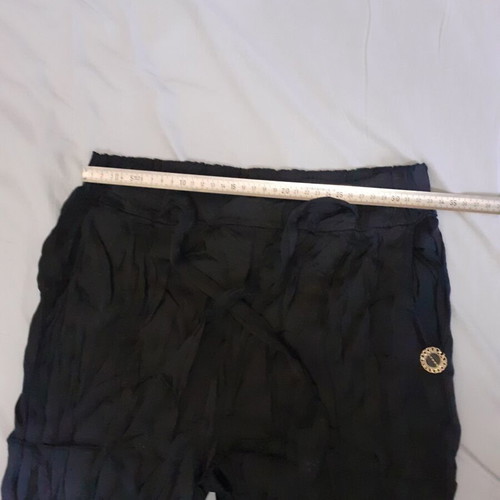 Lynne White satin women's pants used, black, size 38