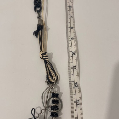 Handmade necklace with chain used