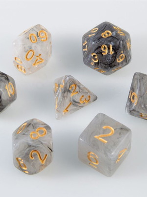 Dungeons & Dragons Dice Set with Pouch new