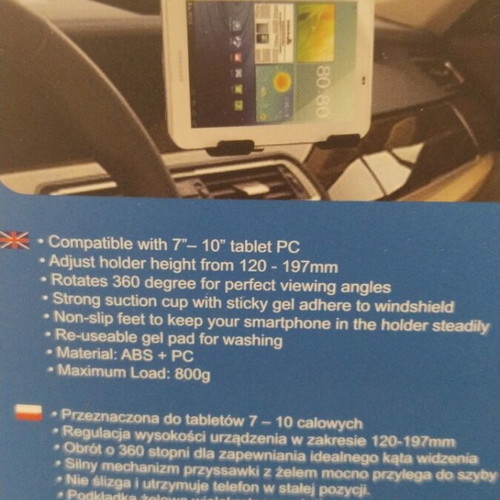 LogiLink Tablet Car Holder for Dashboard and Windshield