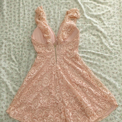 Pink lace dress like new, size S
