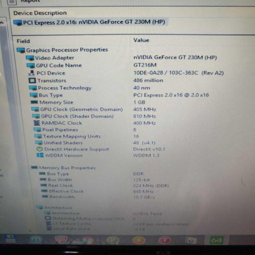 HP Pavilion dv7-3040ev 17.3" i7 4GB GT 230M laptop used for parts