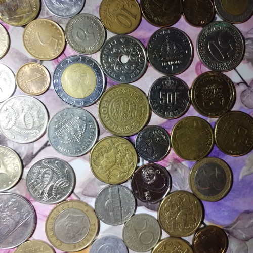 Foreign coins used collection