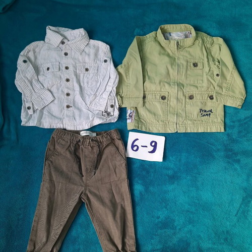 Baby clothes used, pack of 44 for boy 6-9 months size 74 cm