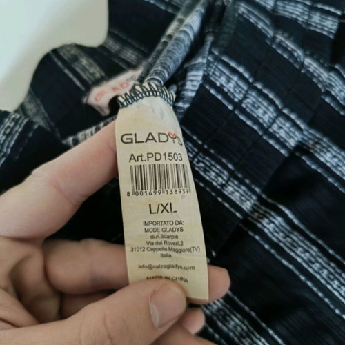 Gladys striped shorts like new, black and white, XL size