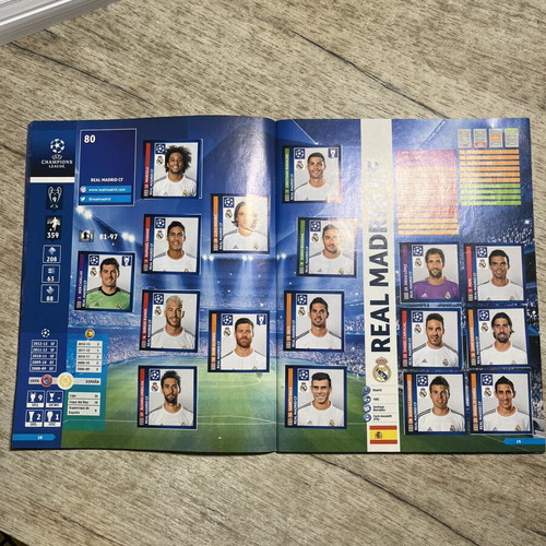 Panini UEFA Champions League sticker album 2013-2014, incomplete