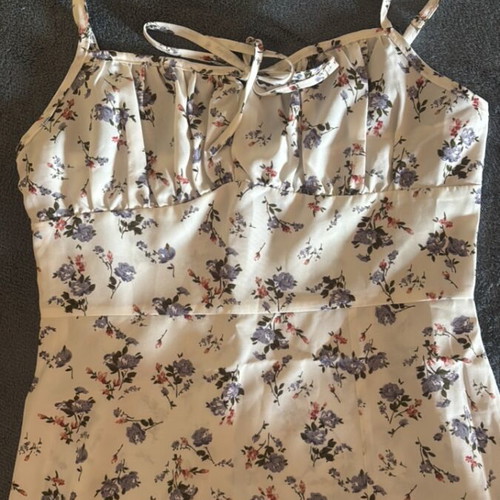 Shein long summer dress with slit, size small