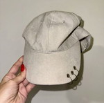 Hat gray with rings new