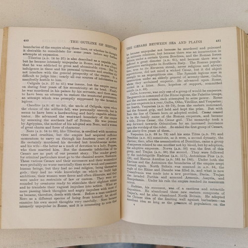 The Outline of History by H. G. Wells used vintage English book 1951 edition