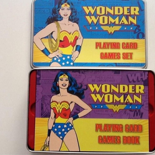 Wonder Woman Playing Card Games Set New In Collectible Tin Box