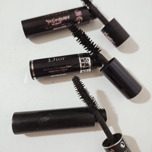 Mascara pack of 3 used, 2 ml, Dior YSL D&C