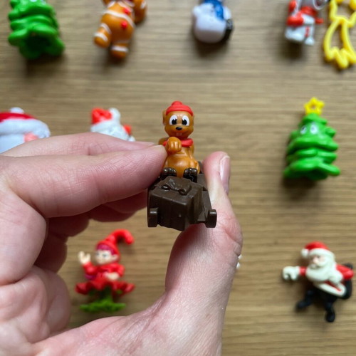 Kinder Surprise Christmas edition figures used, pack of 26
