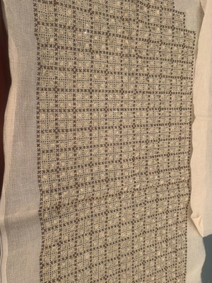 Table linen new with embroidered napkin with beads