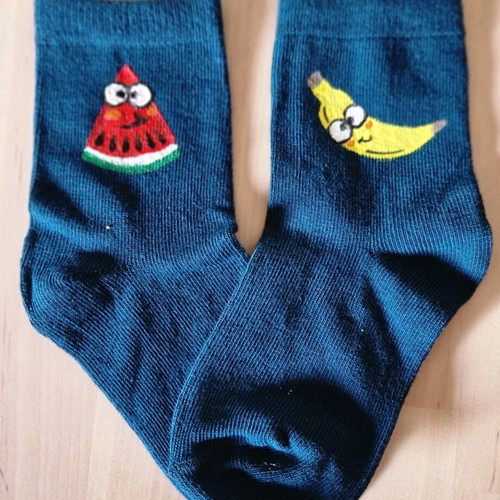 Children's socks hand-painted, 2 sets made to order