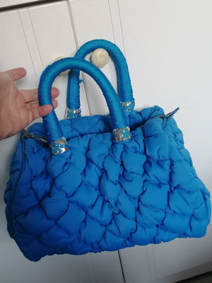 Folli Follie Happy Nugget Barrel Bag, έντονο μπλε ελεκτρίκ, χειρός
