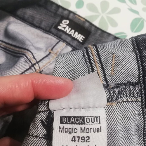 No Name bermuda shorts new, gray and blue, size L