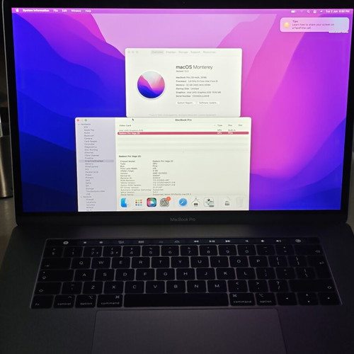 MacBook Pro 2018 15" like new, 32GB RAM, Intel Core i9, Radeon Pro Vega 20, 1TB SSD