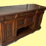 Antique buffet used, solid walnut, functional