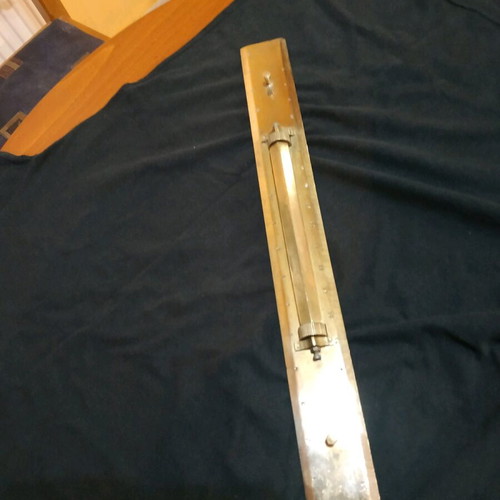 Brass micrometric ruler used, old, rare