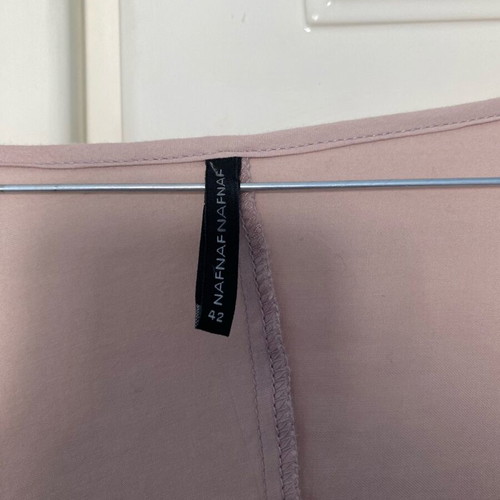 Naf Naf dress with sequin details like new, size XL, beige pink