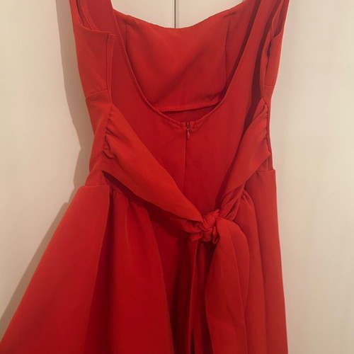 Spring dress red like new, size M