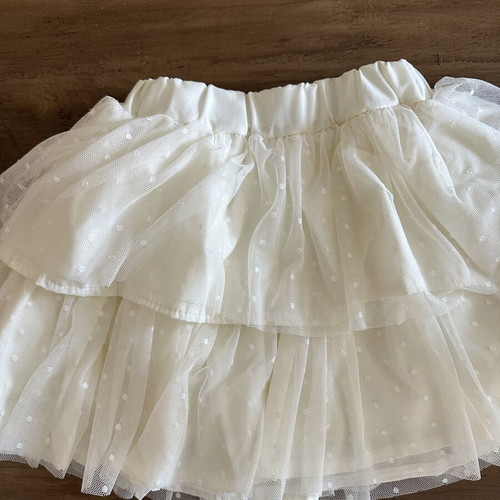 Girls' set with top and skirt size 3, unused, white