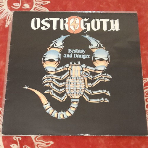 Ostrogoth Ecstasy and Danger vinyl record like new, metal