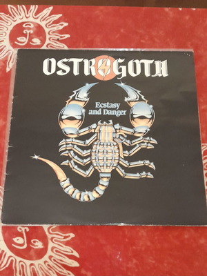 Ostrogoth Ecstasy and Danger vinyl record like new, metal