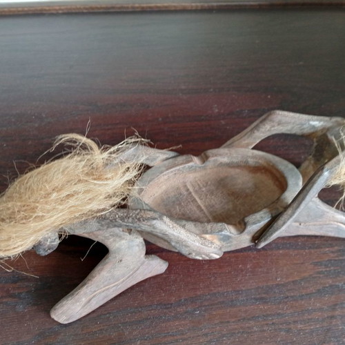 African wood carving ashtray like new