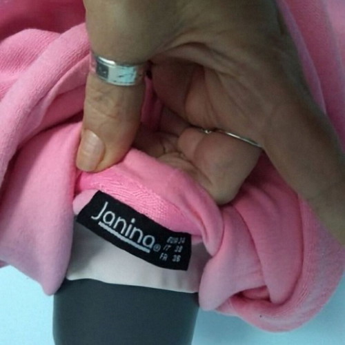 Janina women's hoodie pink cotton like new, sizes S-L