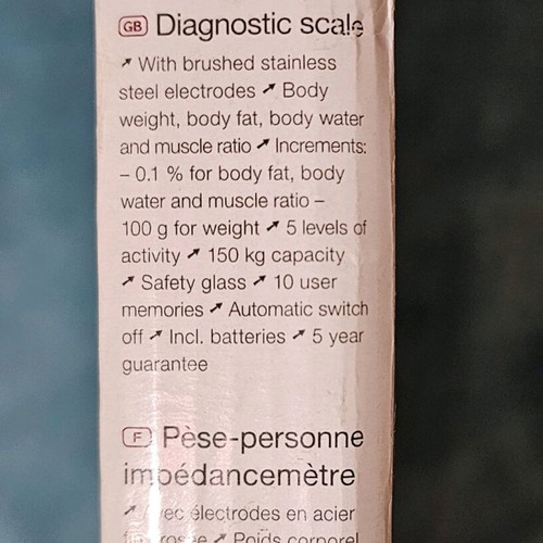 Beurer BG 16 Diagnostic Scale like new with fat and water measurement
