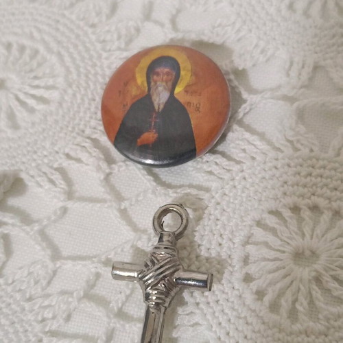 Cross amulet set used, 3 pieces from Jerusalem