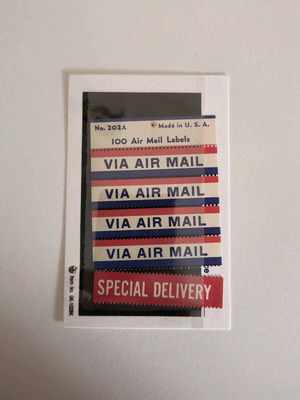 Air mail labels like new