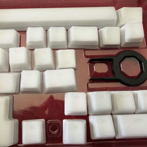 Razer Phantom keycaps like new, white