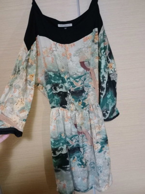 Bershka medium dress with back opening, excellent condition