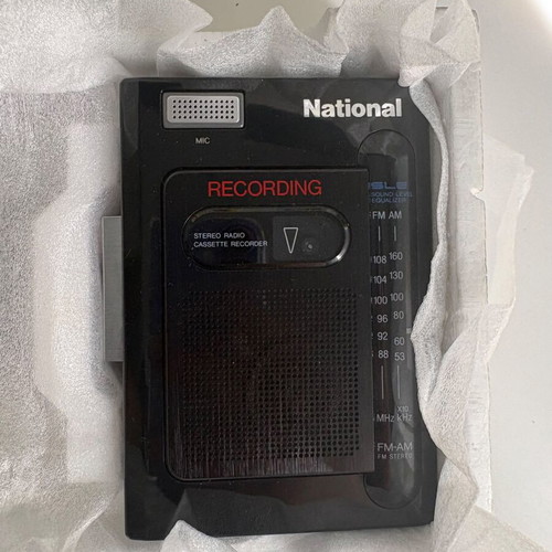 National RX-SR39 stereo radio cassette recorder new