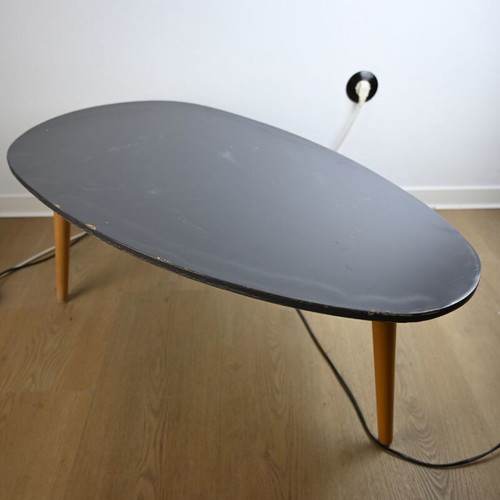 Retro coffee table used with visible wear