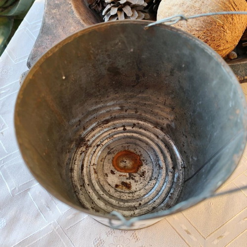 Nea Fytini metal container used, bucket
