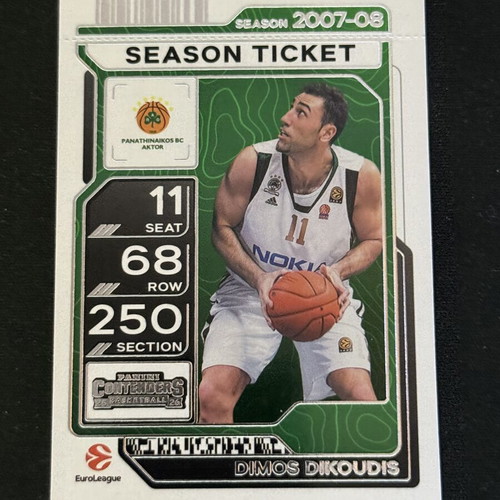 Dimos Dikoudis Panini Euroleague Contenders 2025-26 card, Panathinaikos