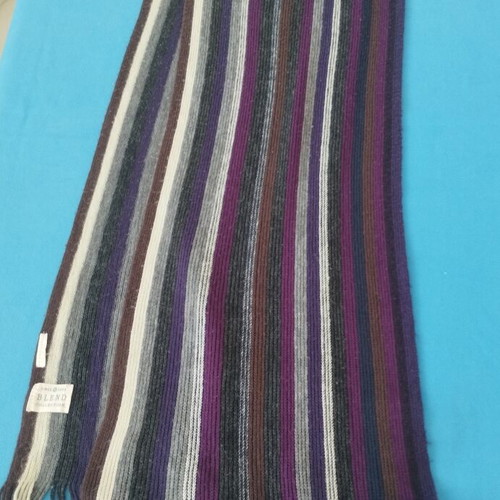Blend men's knitted scarf new, multicolor, 2 meters
