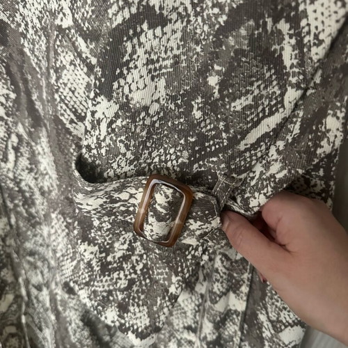 Denim trench coat ASOS Liquor N’ Poker new with snake print